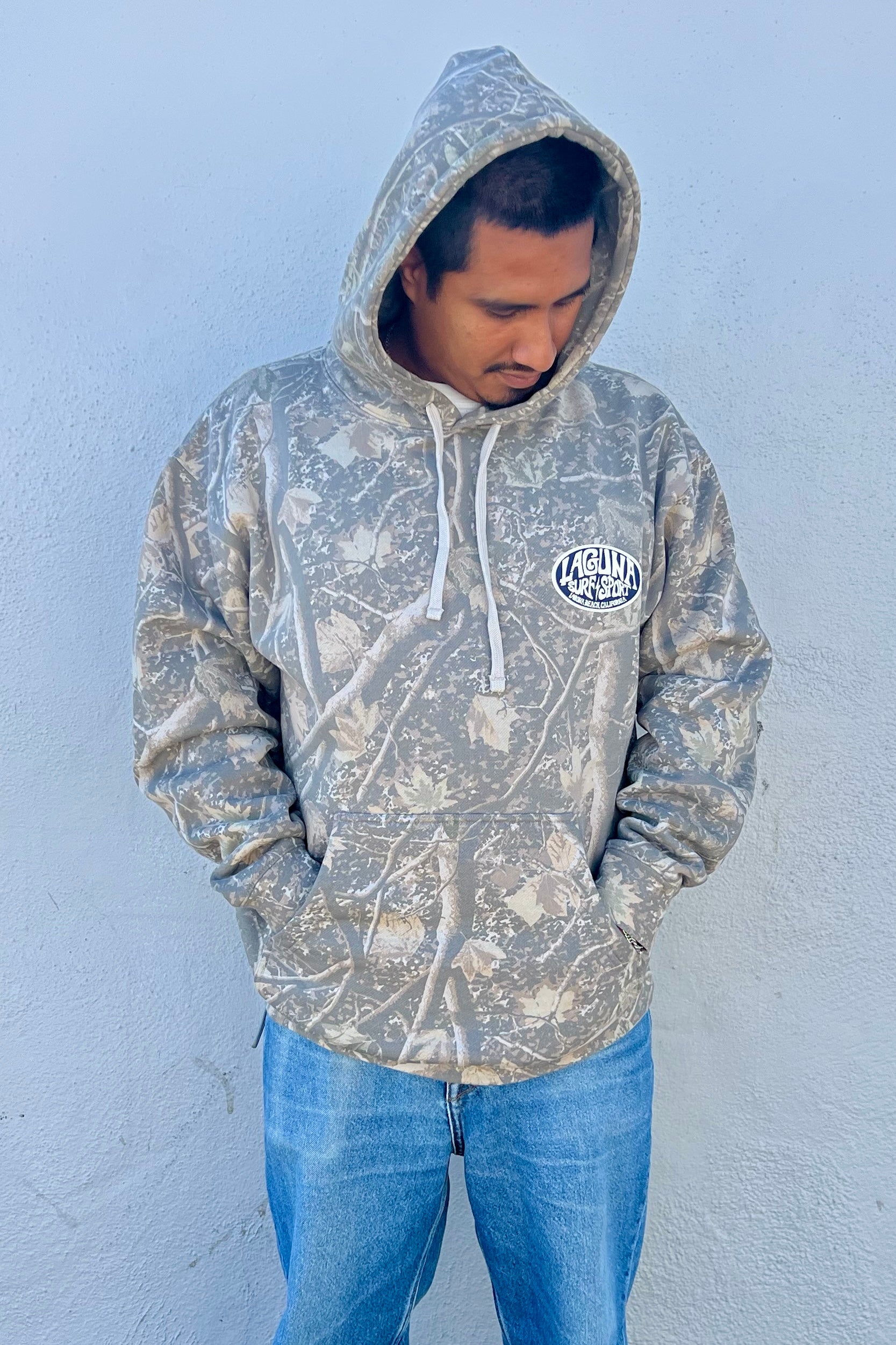 OVAL ROOTS Adult Unisex Hooded Sweatshirt - Deadwood Camo