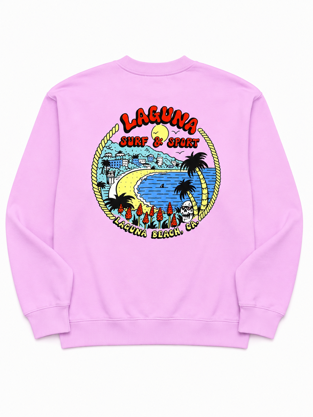 DOWNTOWN Womens Crew Pullover Sweatshirt