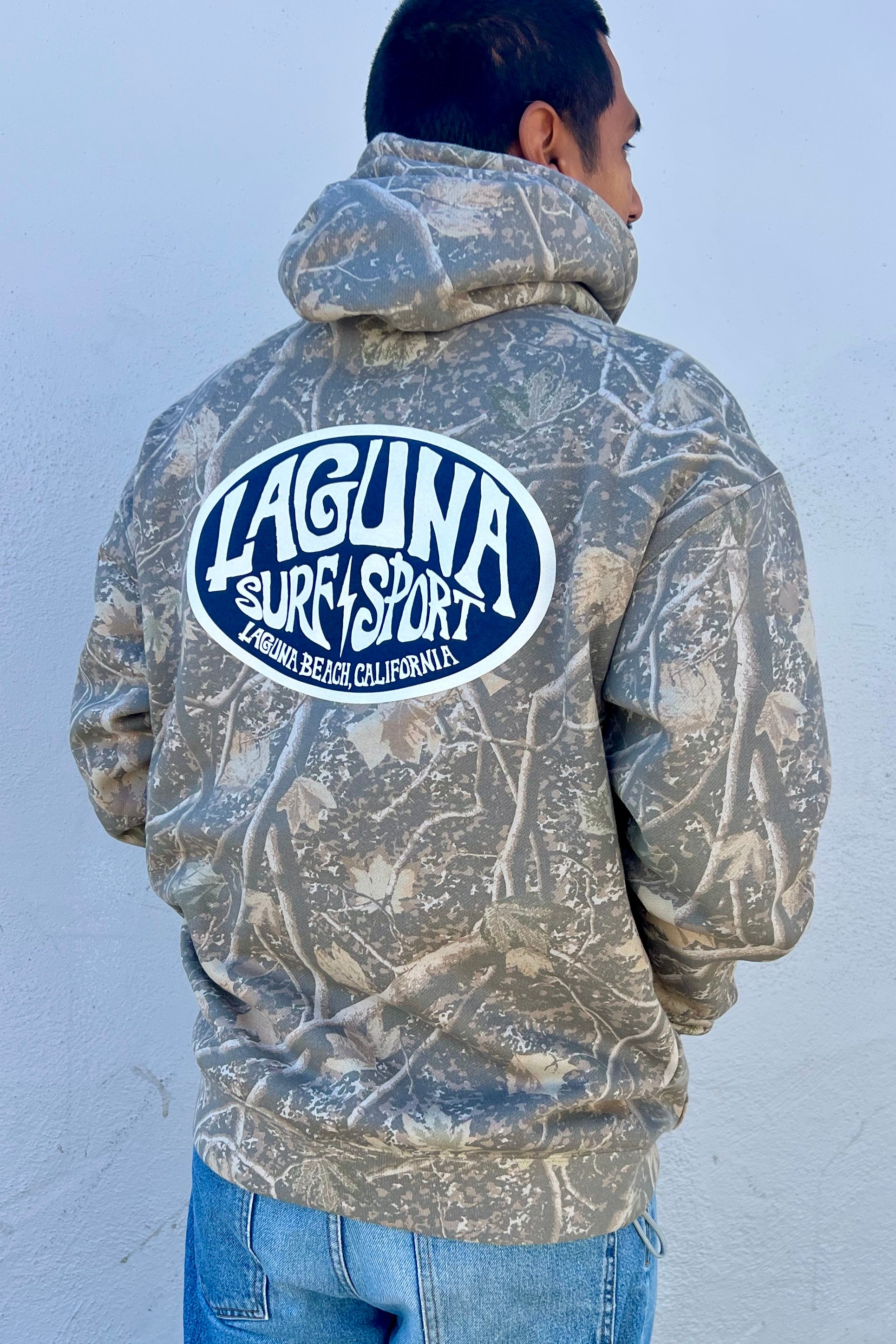 OVAL ROOTS Adult Unisex Hooded Sweatshirt - Deadwood Camo