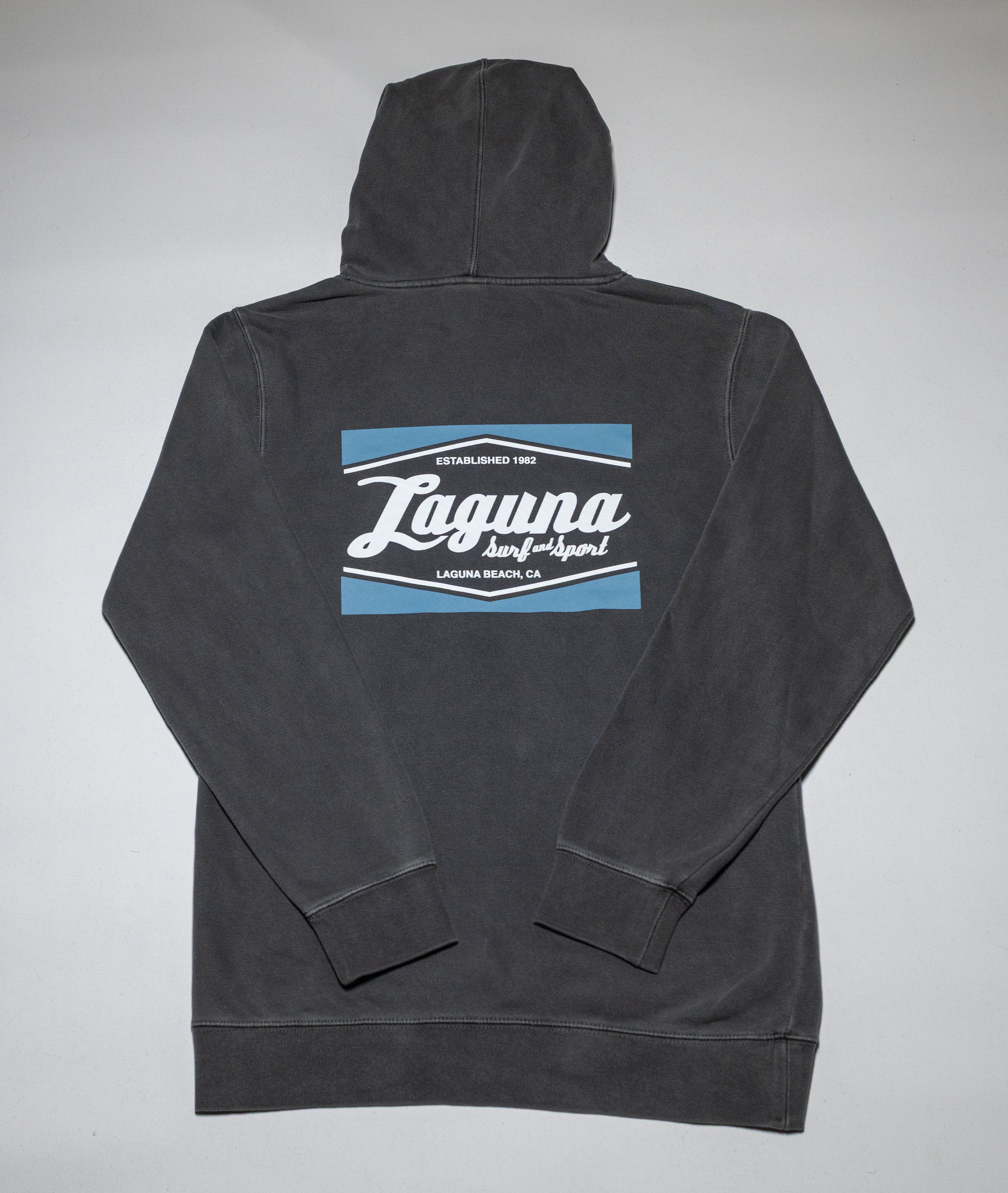 LSS CLASSIC BOX Adult Unisex Pigment-Dyed Pullover Hoodie - Laguna Surf &amp; Sport