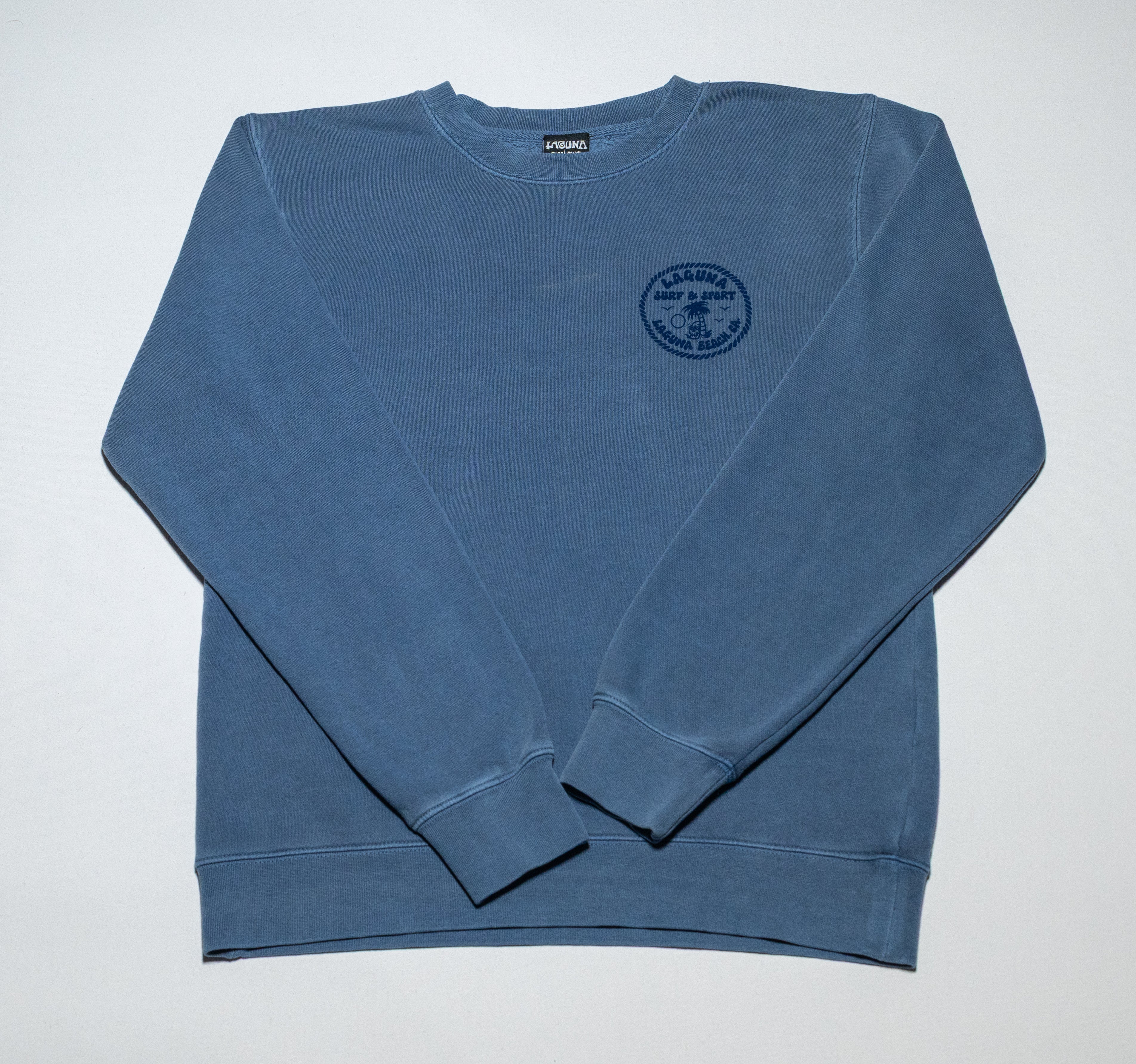 DOWNTOWN Adult Unisex Pigment-Dyed Pullover Crew - Laguna Surf &amp; Sport