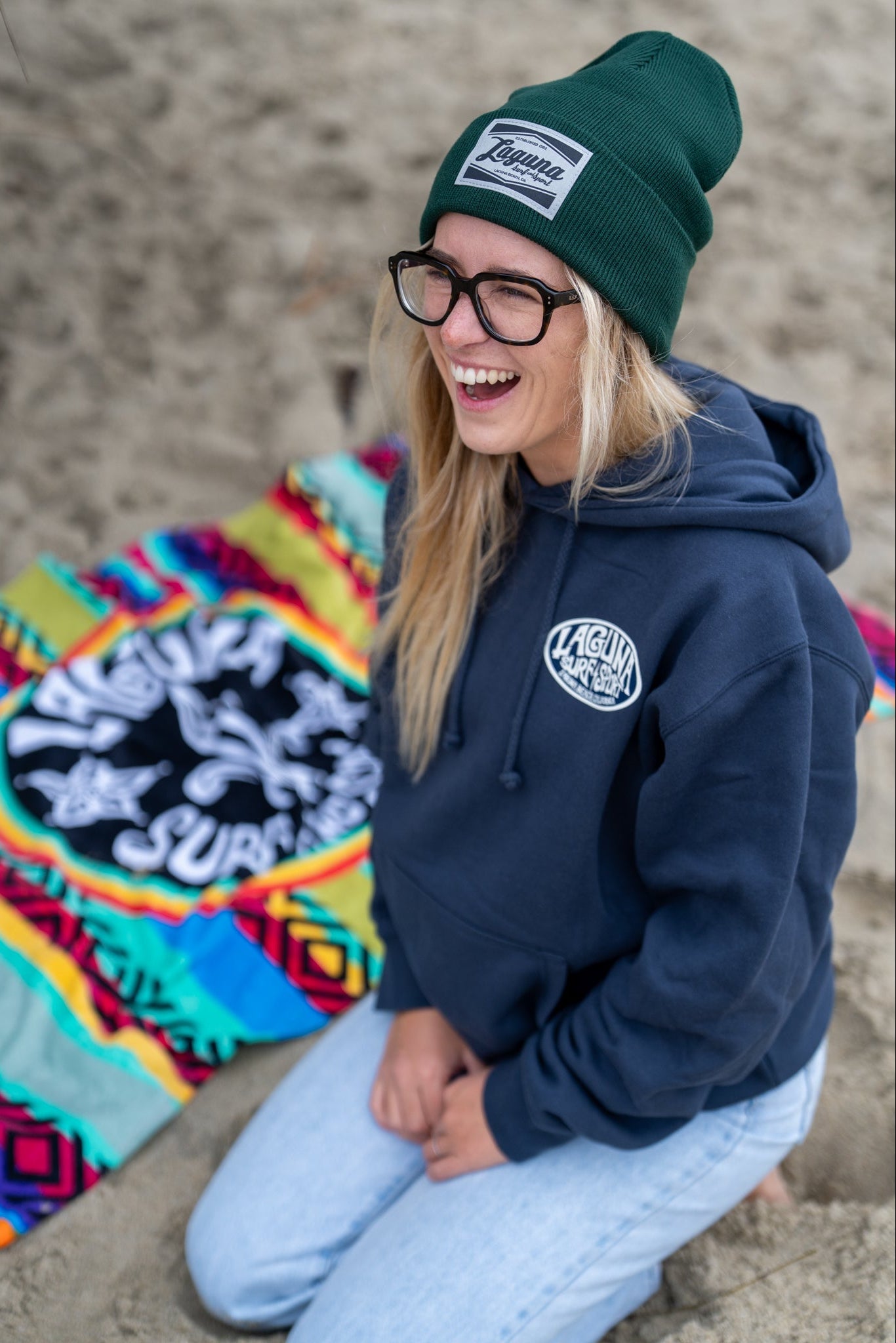 LSS CLASSIC BOX Cuffed Patch Beanie - Laguna Surf &amp; Sport