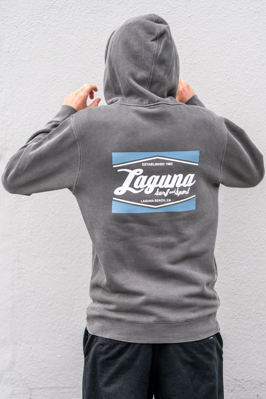 LSS CLASSIC BOX Adult Unisex Pigment-Dyed Pullover Hoodie - Laguna Surf &amp; Sport