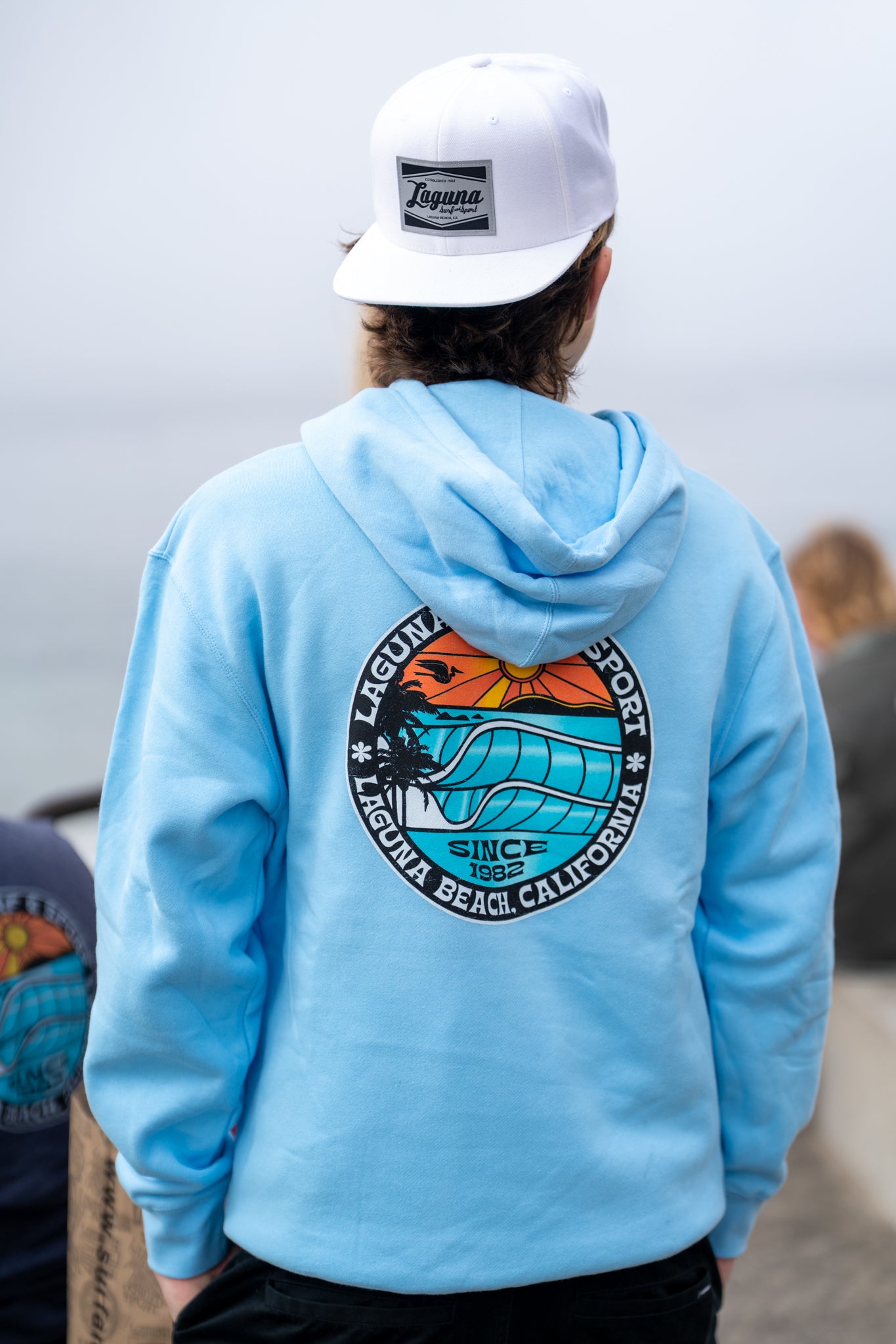 BROOKS STREET Adult Unisex Pullover Fleece Hoodie - Laguna Surf &amp; Sport