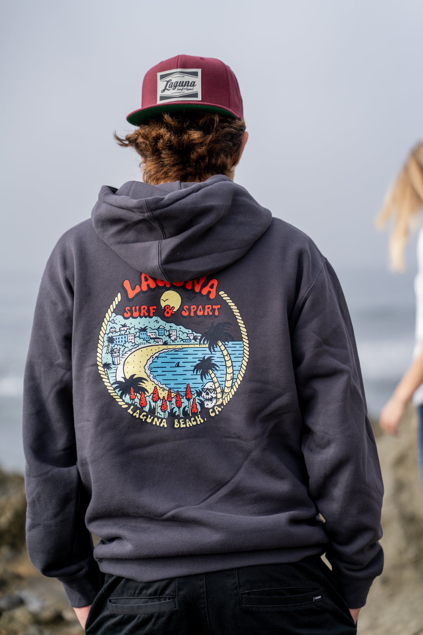 DOWNTOWN Adult Unisex Pullover Fleece Hoodie | Laguna Surf & Sport