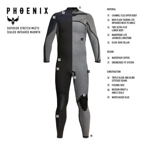 XCEL Men's Phoenix 4/3mm Full Wetsuit