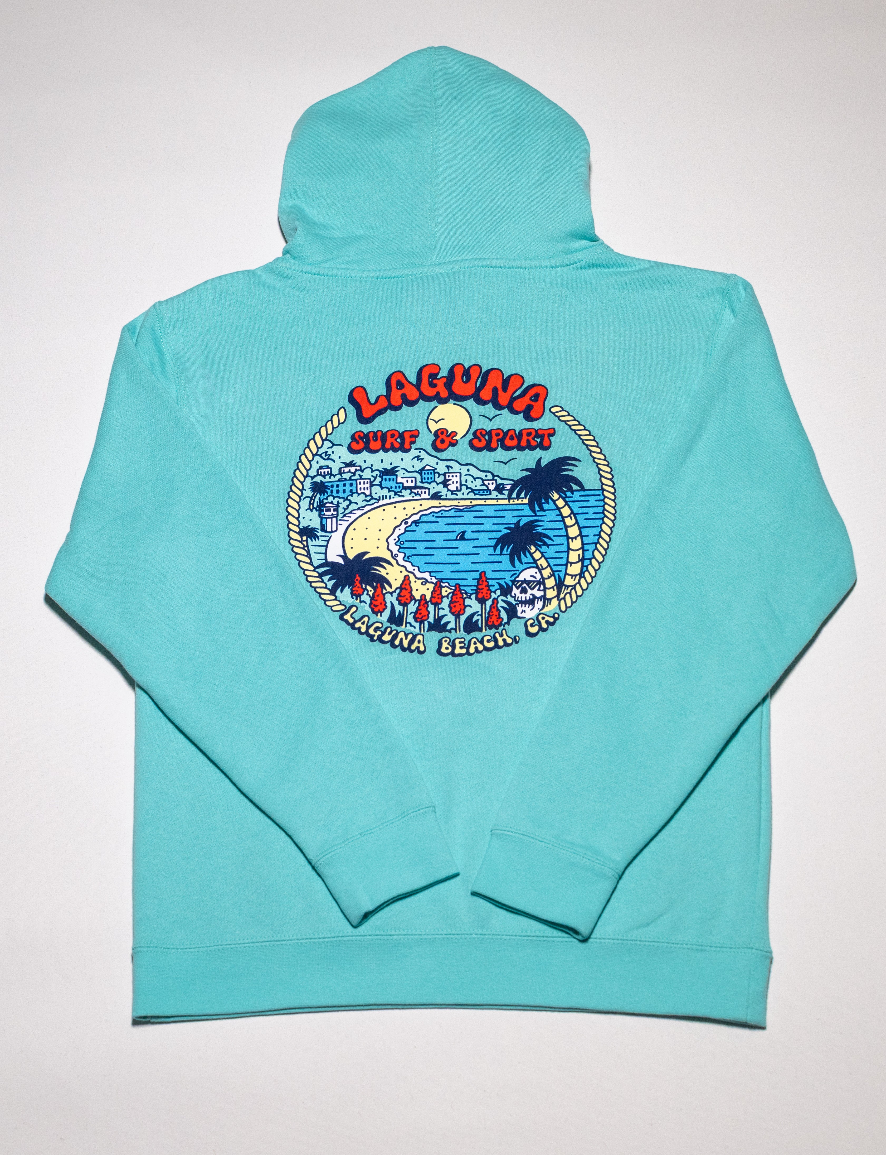DOWNTOWN Youth Unisex Pullover Raglan Hoodie - Laguna Surf &amp; Sport