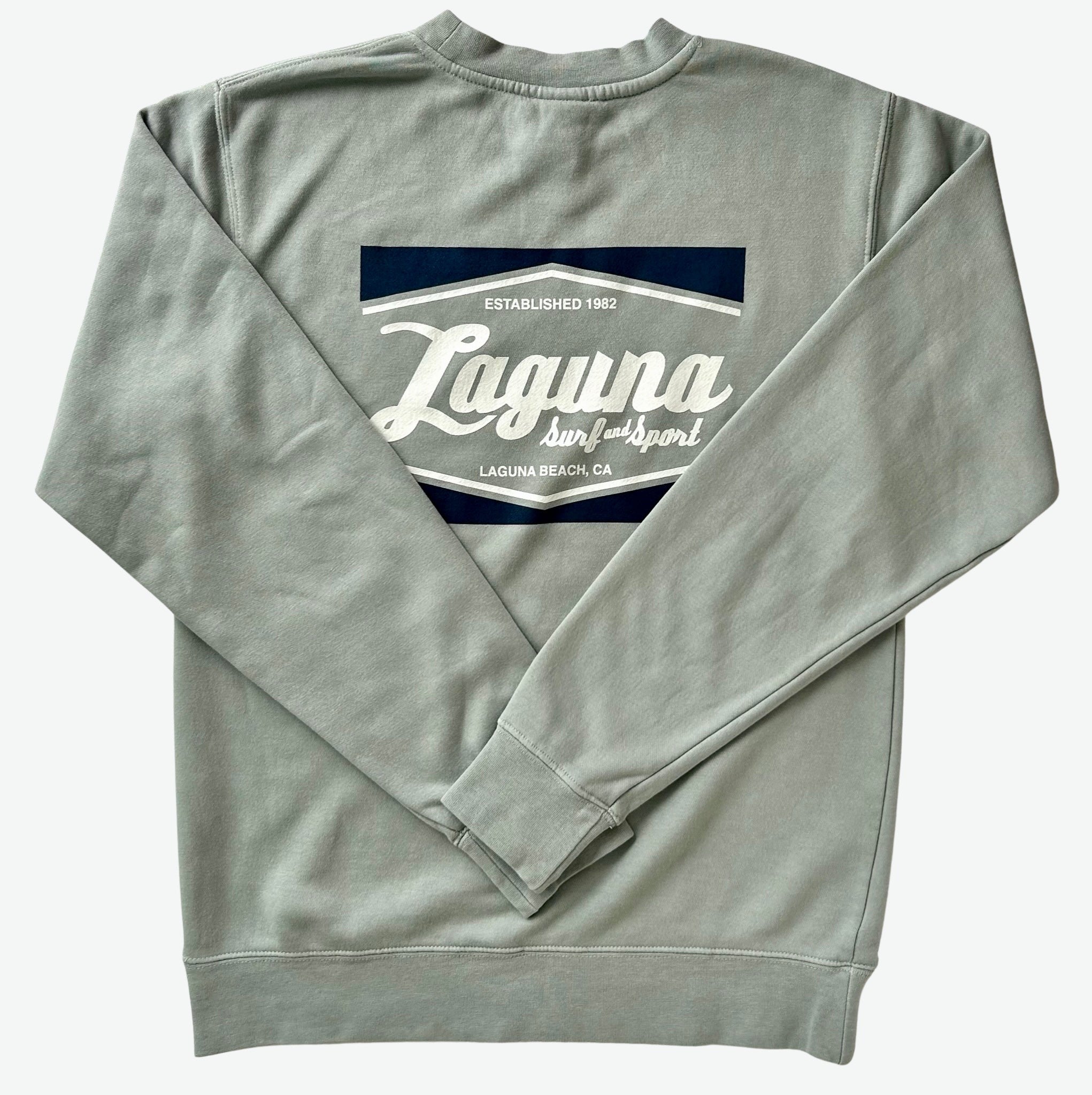 LSS CLASSIC BOX Adult Unisex Pigment-Dyed Crew Pullover - Laguna Surf & Sport