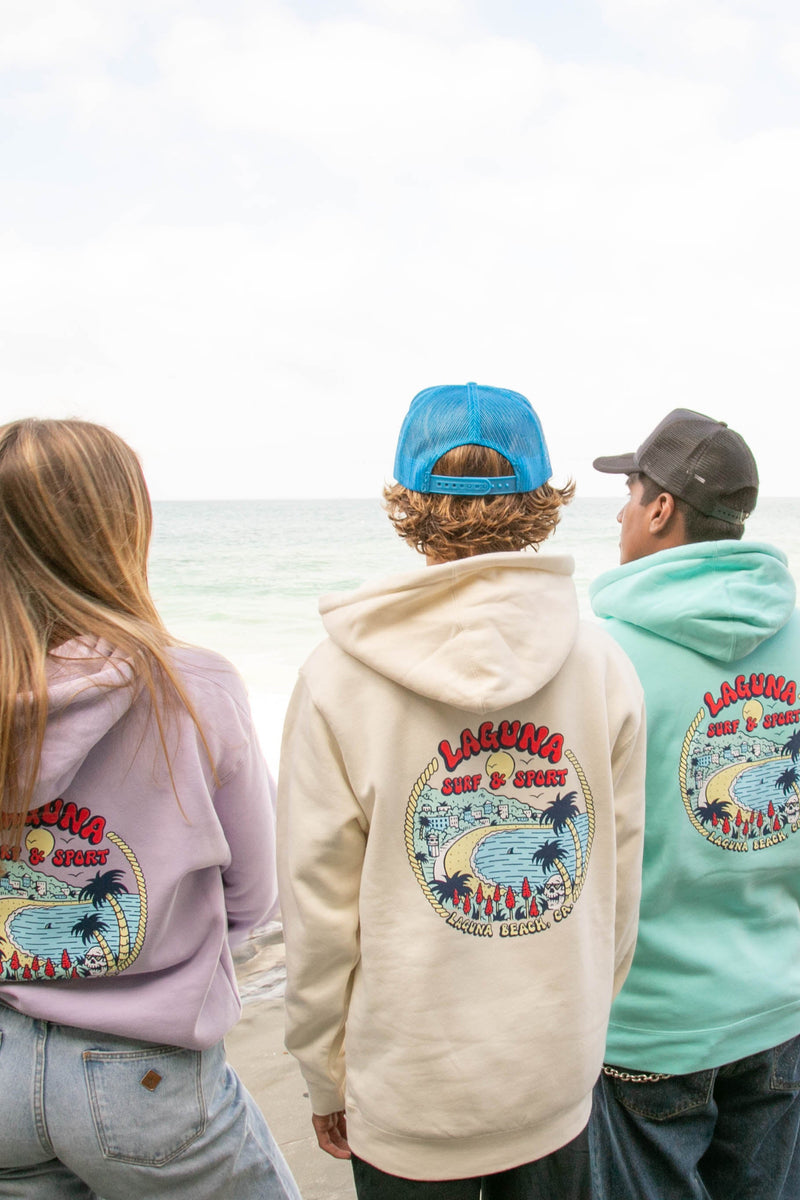 DOWNTOWN Adult Unisex Heavyweight Pullover Fleece Hoodie - Laguna Surf & Sport