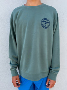 DOWNTOWN Adult Unisex Pigment-Dyed Pullover Crew