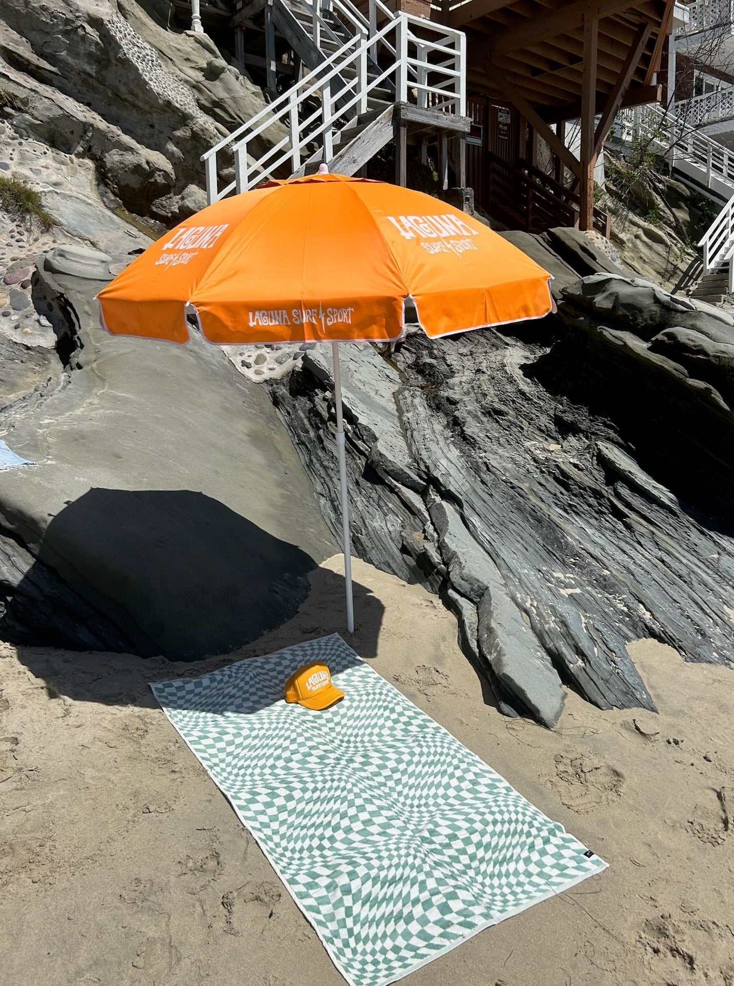 LAGUNA SURF & SPORT Roots SPF50 Lightweight Beach Umbrella <br>  (STORE PICKUP ONLY)